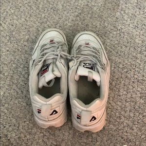 fila, shoes, white .